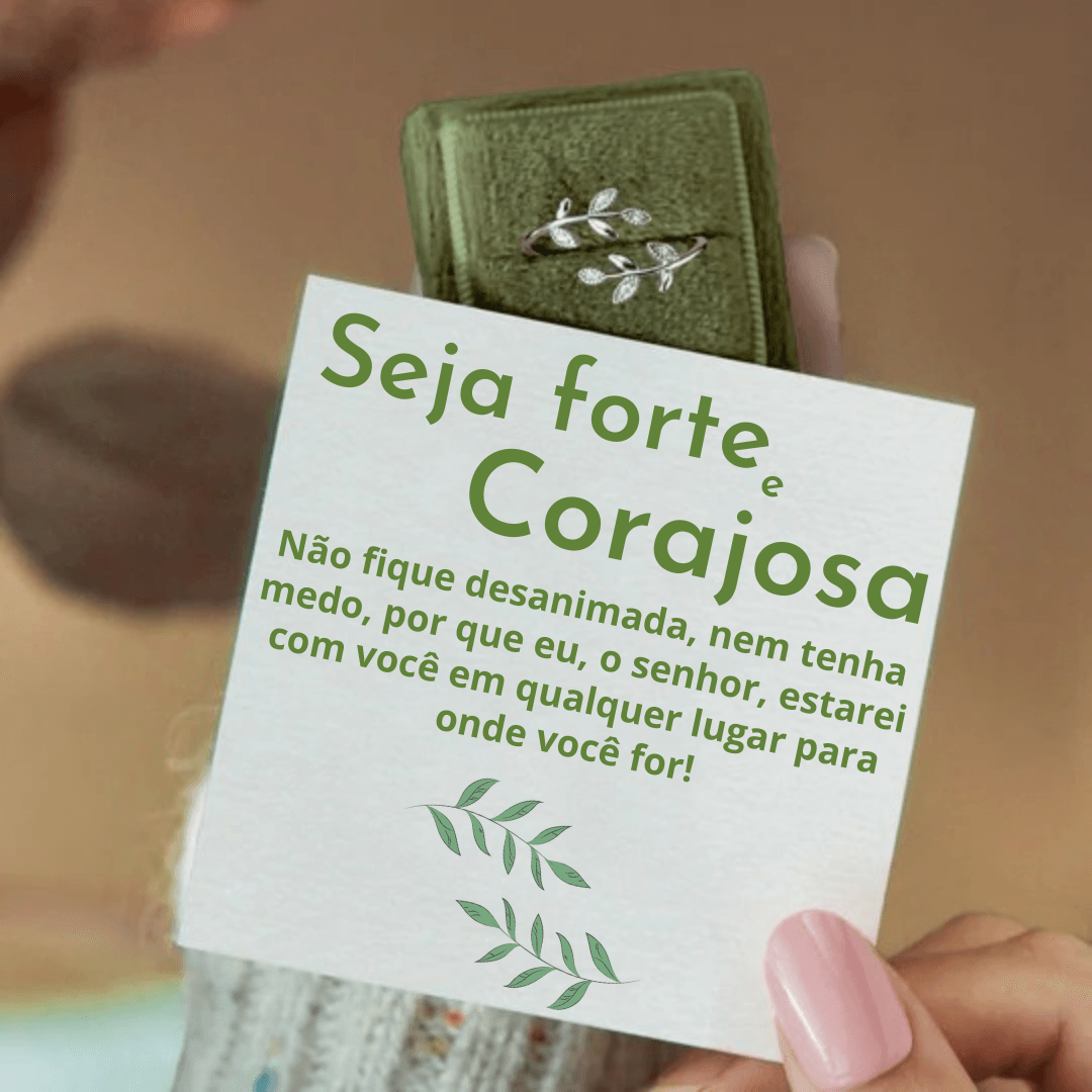 ANEL SEJA FORTE E CORAJOSA - loja dália