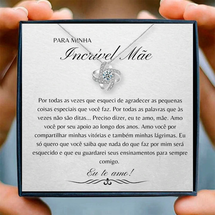 PARA MINHA MÃE - COLAR INFINITO AMOR - loja dália
