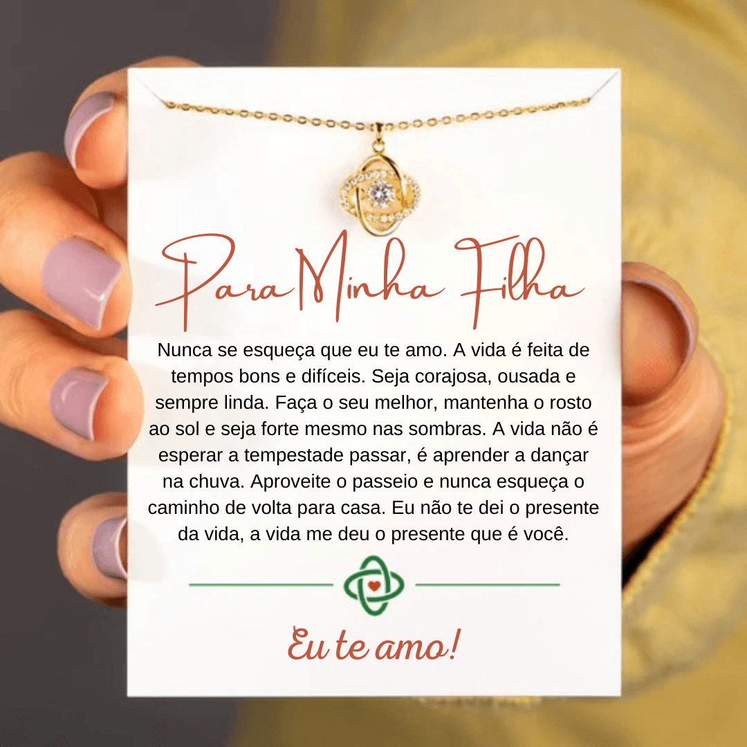 PARA MINHA FILHA - COLAR PRECIOSA - loja dália
