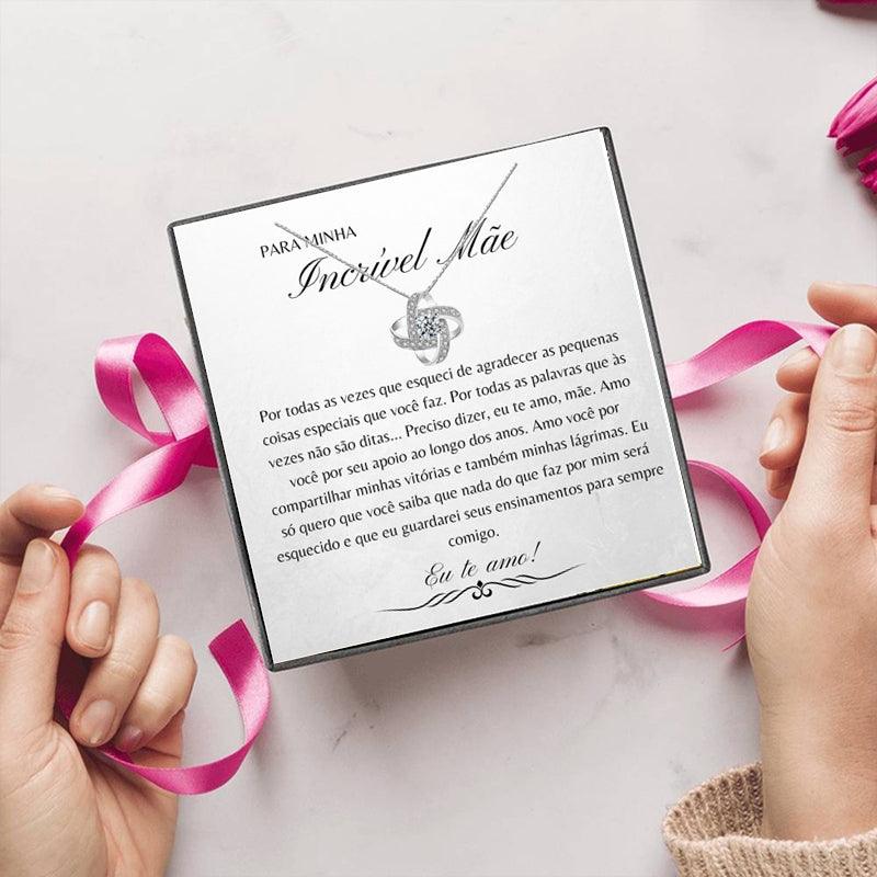 PARA MINHA MÃE - COLAR INFINITO AMOR - loja dália