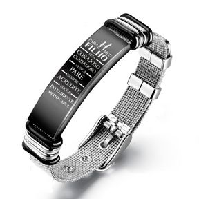 Pai para Filho - Pulseira Seja Corajoso