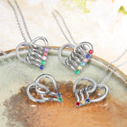 COLAR CORAÇÃO DE MÃE - Personalizado - loja dália