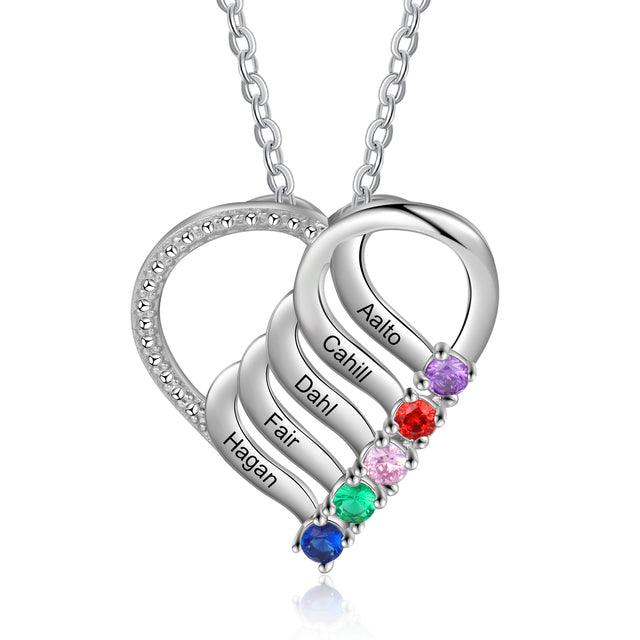COLAR CORAÇÃO DE MÃE - Personalizado - loja dália